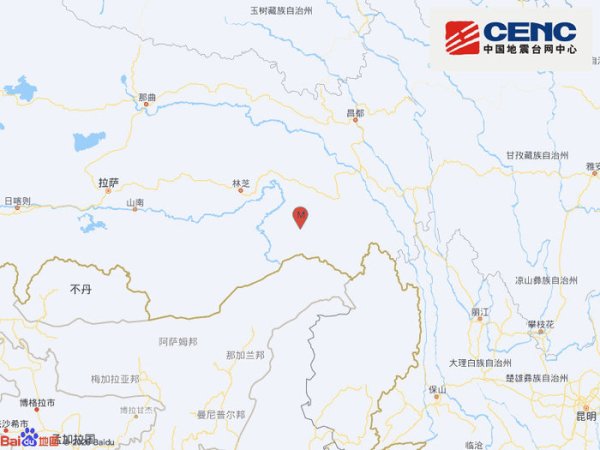 短线配资网 西藏林芝市墨脱县发生3.1级地震，震源深度10千米